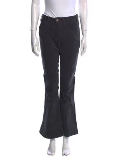 Pre-owned Celine Corduroy Wide Leg Pants In Blue