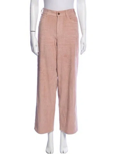 Pre-owned Celine Corduroy Wide Leg Pants In Pink