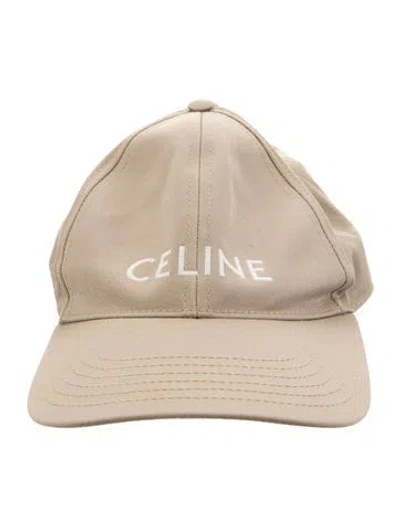 Pre-owned Celine Cotton Baseball Cap In Brown