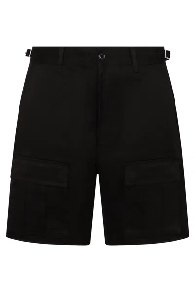 Celine Cotton Bermuda Shorts In Black