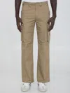 Celine Cotton Blend Cargo-trousers In Neutral