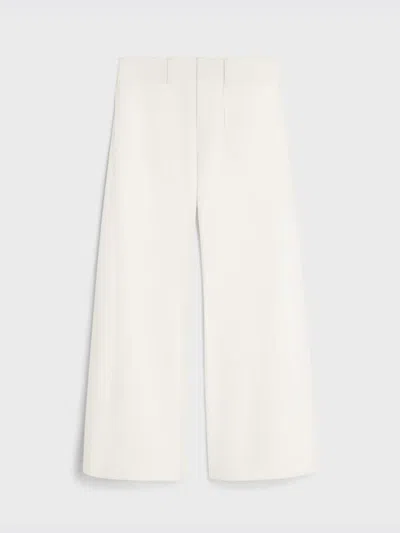 Celine Cotton Denim Flared Jeans In White