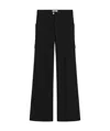 Celine Cotton Denim Overalls In Black