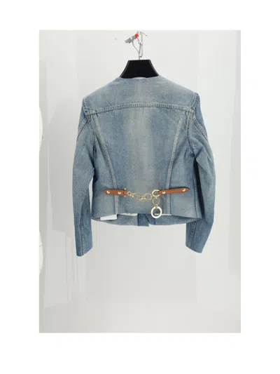 Celine Cotton Jacket In Blue