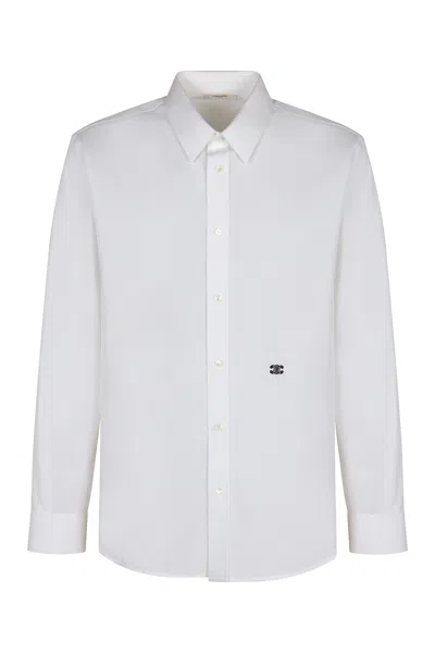 Celine Cotton Poplin Shirt In White