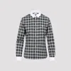 Celine Green And Navy Blue Cotton Shirt In Multi