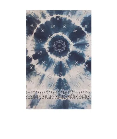 Celine Cotton Tie-dyeing Gauze Cage In Blue