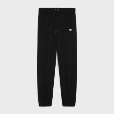 Celine Cotton Trousers In Black