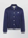 Celine Navy And Ecru Teddy Jacket In Double-face Jersey In Blue