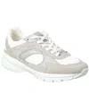 Celine Low Creased Lace-up Sneaker Runner In Suede And Mesh In Grey