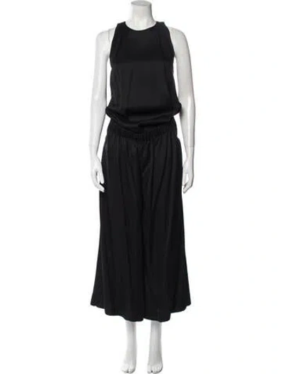 Pre-owned Celine Crew Neck Jumpsuit In Black