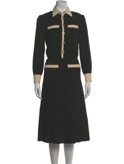 Pre-owned Celine Crew Neck Jumpsuit In Black