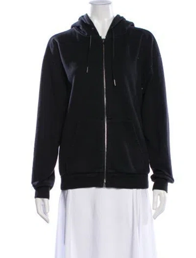 Pre-owned Celine Crew Neck Long Sleeve Hoodie In Black
