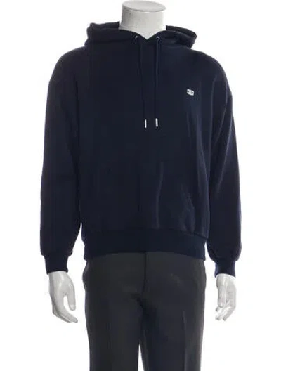 Pre-owned Celine Crew Neck Long Sleeve Hoodie In Blue