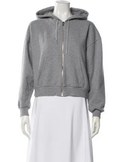 Pre-owned Celine Crew Neck Long Sleeve Hoodie In Gray