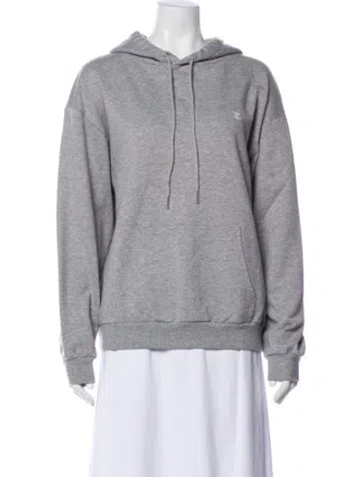 Pre-owned Celine Crew Neck Long Sleeve Hoodie In Gray