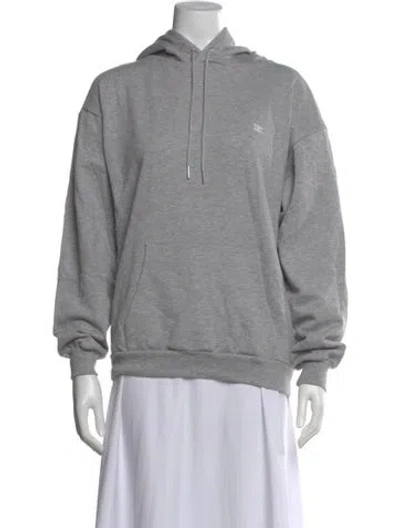 Pre-owned Celine Crew Neck Long Sleeve Hoodie In Gray