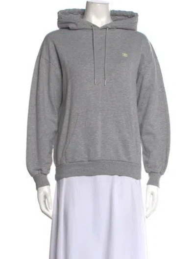 Pre-owned Celine Crew Neck Long Sleeve Hoodie In Grey