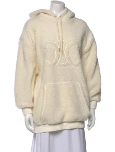 Pre-owned Celine Crew Neck Long Sleeve Hoodie In Neutral