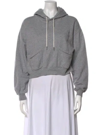 Pre-owned Celine Crew Neck Long Sleeve Sweatshirt In Gray