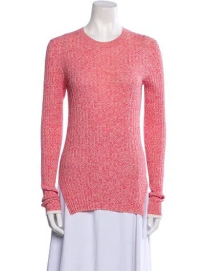 Pre-owned Celine Crew Neck Long Sleeve Sweatshirt In Red