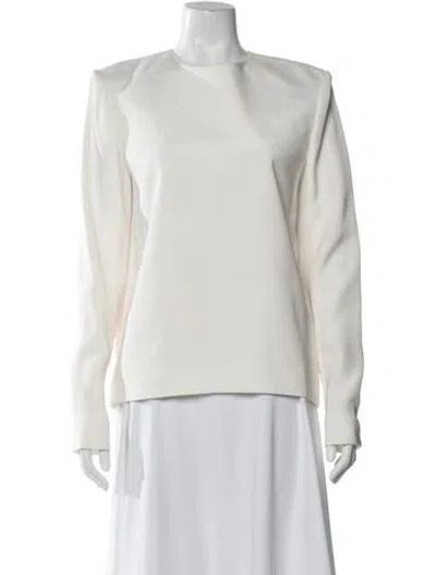 Pre-owned Celine Crew Neck Long Sleeve Top In Neutral