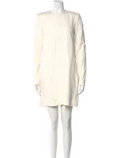 Pre-owned Celine Crew Neck Mini Dress In Multi