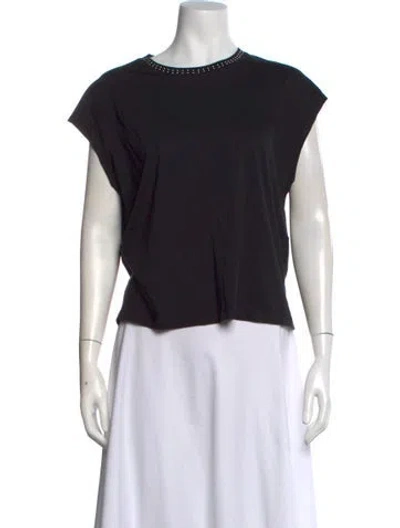 Pre-owned Celine Crew Neck Short Sleeve T-shirt In Black