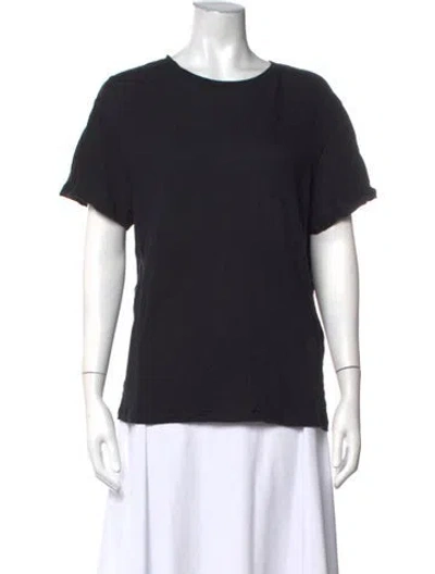 Pre-owned Celine Crew Neck Short Sleeve T-shirt In Black