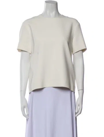 Pre-owned Celine Crew Neck Short Sleeve T-shirt In Neutral