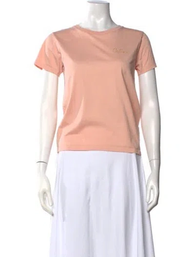 Pre-owned Celine Crew Neck Short Sleeve T-shirt In Pink