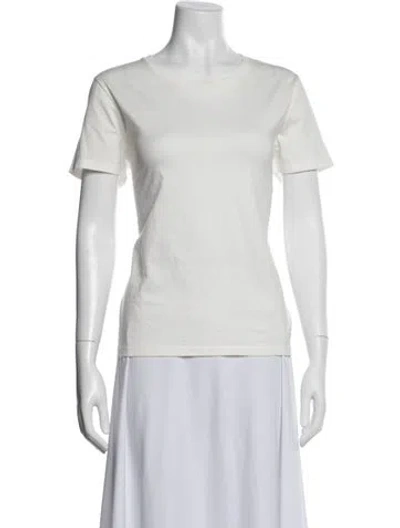 Pre-owned Celine Crew Neck Short Sleeve T-shirt W/ Tags In White
