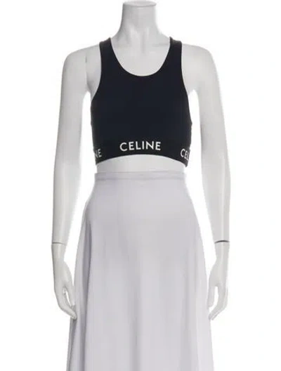 Pre-owned Celine Crew Neck Sleeveless Sports Bra In Multi