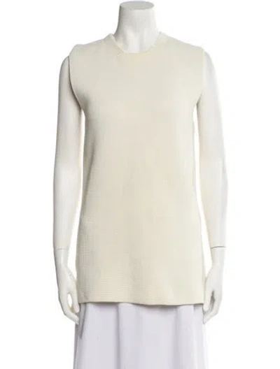Pre-owned Celine Crew Neck Sleeveless Tunic In Neutral