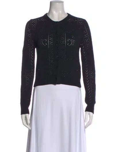 Pre-owned Celine Crew Neck Sweater In Black