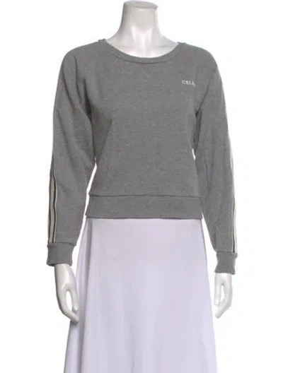 Pre-owned Celine Crew Neck Sweater In Grey