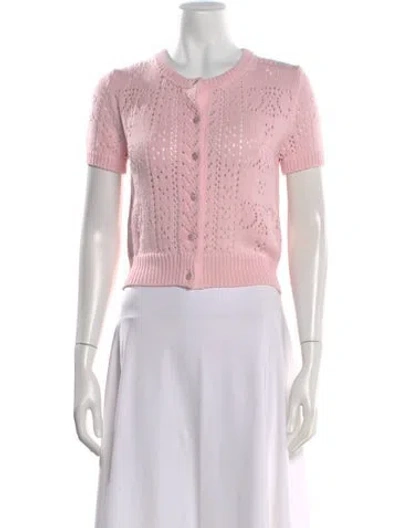 Pre-owned Celine Crew Neck Sweater In Pink