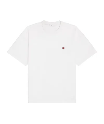 Celine Men Relaxed T-shirt In White