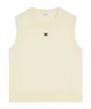 Celine Sleeveless Thin Wool Top In Neutral