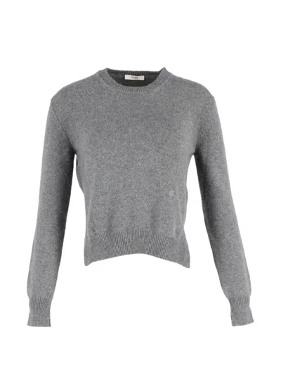 Pre-owned Celine Crewneck Cashmere Sweater In Gray
