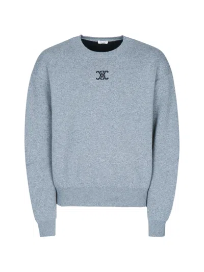 Celine Crewneck Sweater In Blue