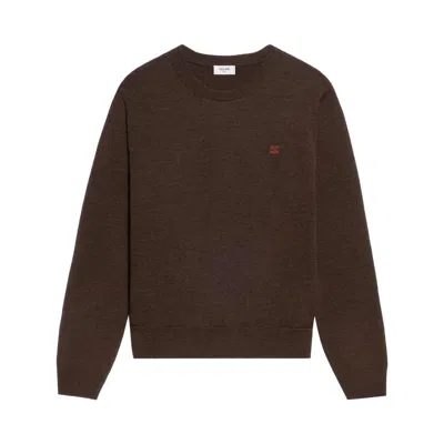 Pre-owned Celine Crewneck Sweater 'chocolate' | Brown | Men's Size M