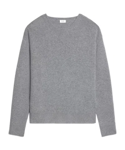 Celine Crewneck Sweater In Fine Cashmere In Blue