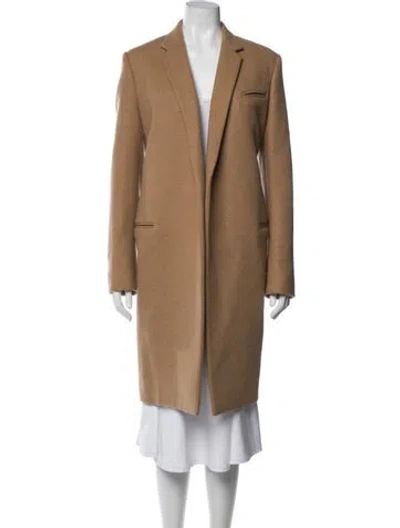 Pre-owned Celine Crombie Camel Hair Peacoat In Neutral