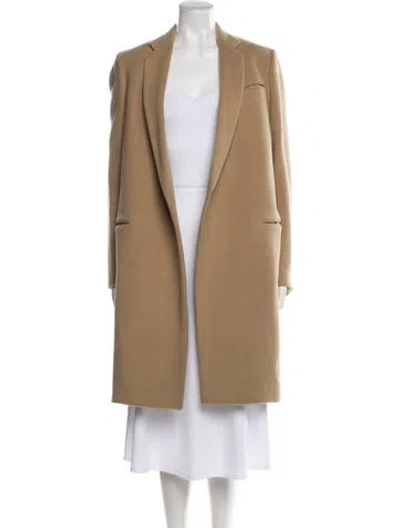 Pre-owned Celine Crombie Wool Coat In Brown