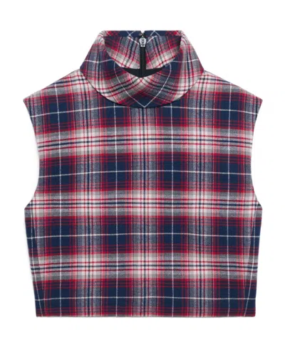 Celine Crop Top In Alpine Check In Multi