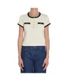 Celine Cropped T-shirt In Multi