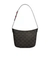 Celine Croque Triomphe Medium Shoulder Bag In Brown