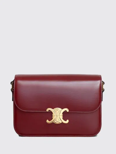 Celine Crossbody Bag Woman  In Burgundy