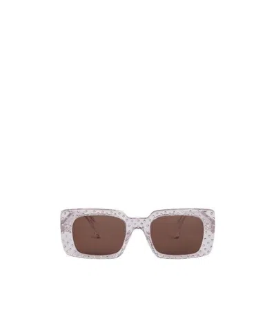 Celine Crystal Sunglasses Decorated With Square S213 Acetate In Multicolor